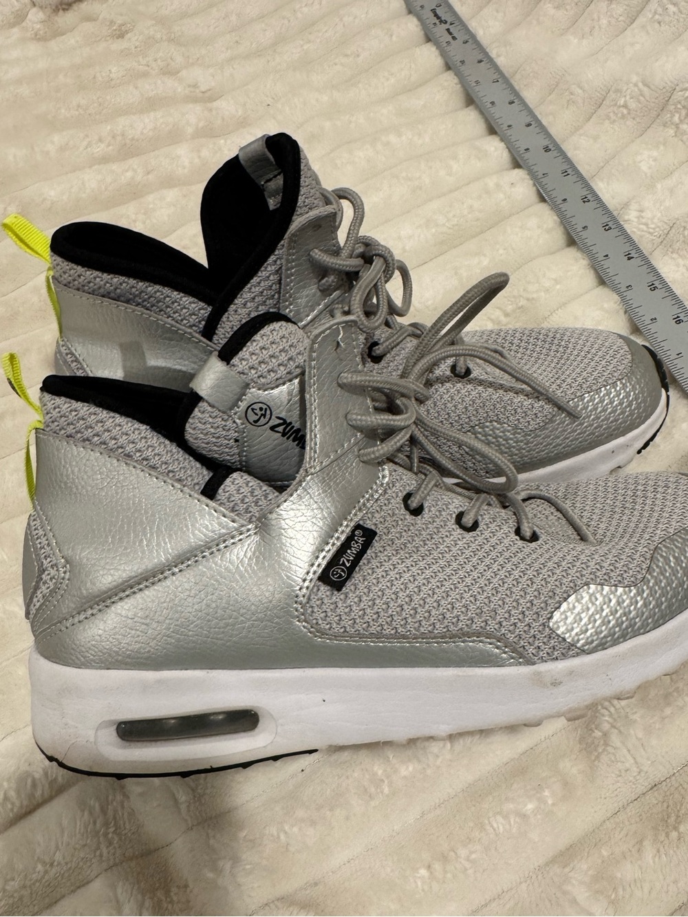 Zumba Air Classic Remix Special Edition Silver High Top Dance Sneakers 9.5 - Picture 10 of 11